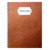 Notitieboek van kunstbruin leder (Voorkant)
