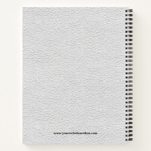 Notitieboek van leder afbeelding (Achterkant)