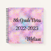 Notitieboek van leopard Print Monogram (Voorkant)