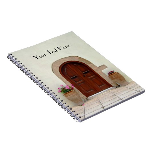 Notitieboek van mediterrane deuren (Rechterzijde)