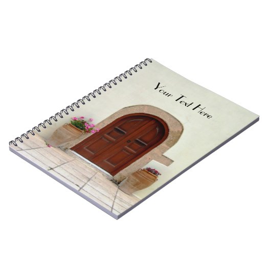 Notitieboek van mediterrane deuren (Linkerzijde)