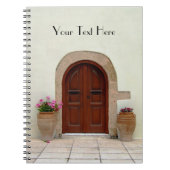 Notitieboek van mediterrane deuren (Voorkant)