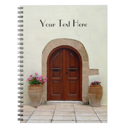 Notitieboek van mediterrane deuren (Voorkant)