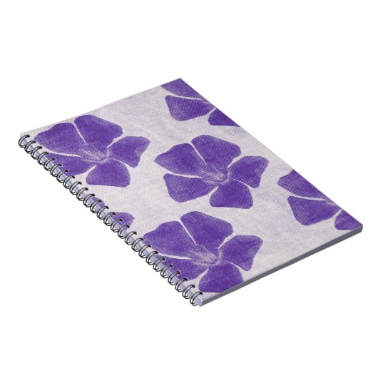 Notitieboek van paarse bloemen (Rechterzijde)