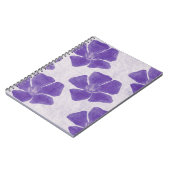 Notitieboek van paarse bloemen (Linkerzijde)