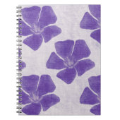 Notitieboek van paarse bloemen (Voorkant)
