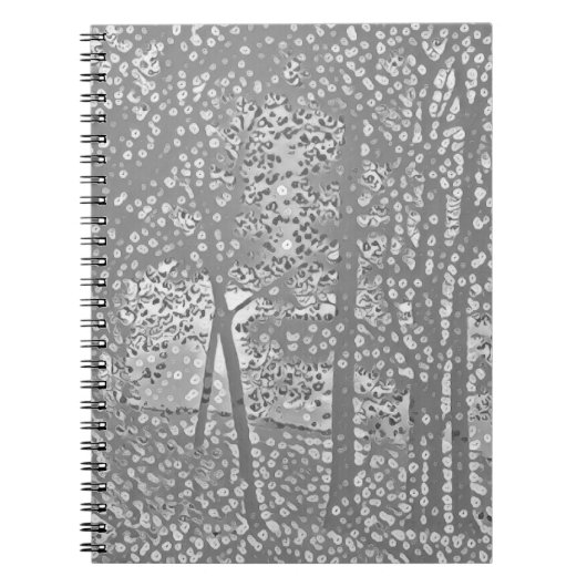 Notitieboek van Pointillist-bomen (Voorkant)