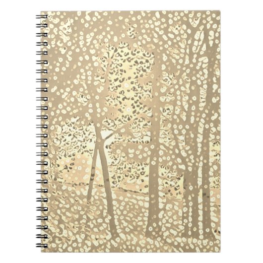 Notitieboek van Pointillist-bomen (Voorkant)