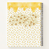 Notitieboek van popcorn en gesmolten boter (Achterkant)