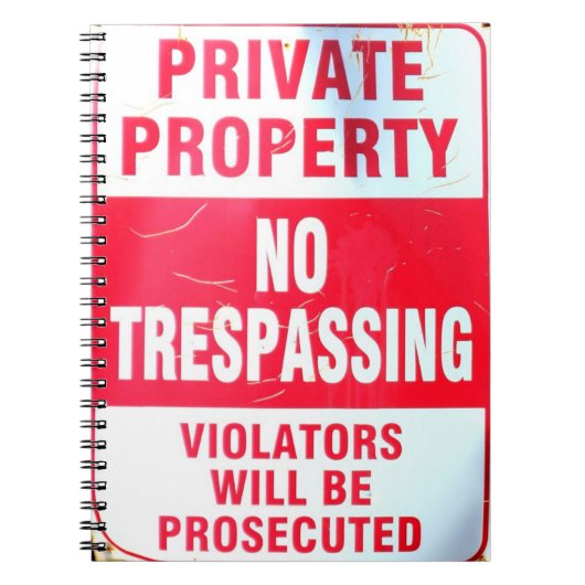 notitieboek van privé-eigendom (Voorkant)