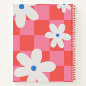 Notitieboek van rode Floral (Achterkant)
