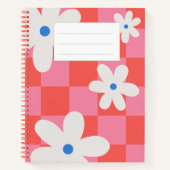 Notitieboek van rode Floral (Voorkant)