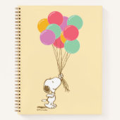 Notitieboek van snoopy en ballonnen (Voorkant)