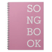 Notitieboek van Songwriter - Roze (Voorkant)