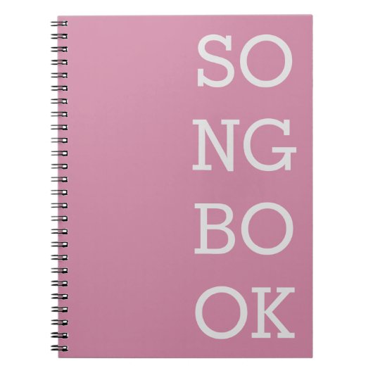 Notitieboek van Songwriter - Roze (Voorkant)