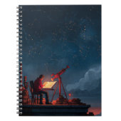Notitieboek van Stargazer op het dak van het sterr (Voorkant)