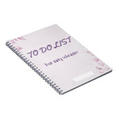 notitieboek van takenlijst en dagplanning (Rechterzijde)