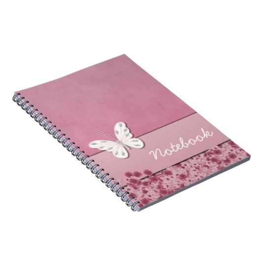 Notitieboek van vlinder en bloemen (Rechterzijde)