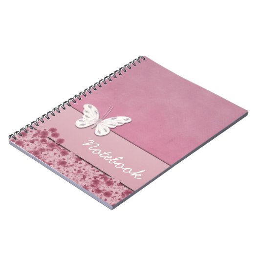 Notitieboek van vlinder en bloemen (Linkerzijde)