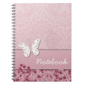 Notitieboek van vlinder en bloemen (Voorkant)