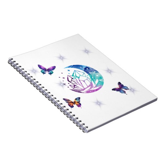Notitieboek van vlinder, maan en kristallen (Rechterzijde)