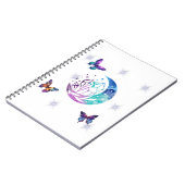 Notitieboek van vlinder, maan en kristallen (Linkerzijde)