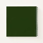 Notitieboek van witte rozenbloem (Achterkant)