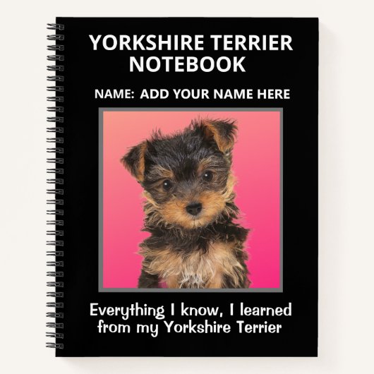 Notitieboek van Yorkshire Terriers (Voorkant)