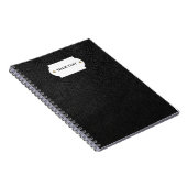 Notitieboek van zwart leder (Rechterzijde)