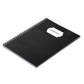 Notitieboek van zwart leder (Linkerzijde)
