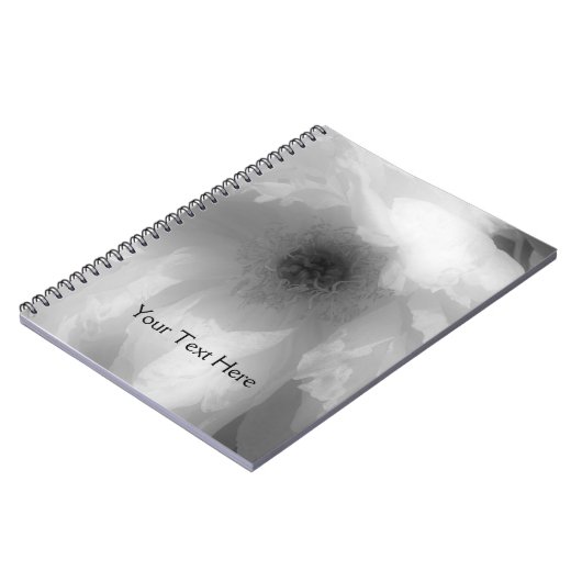 Notitieboek van zwarte en witte pony's (Linkerzijde)