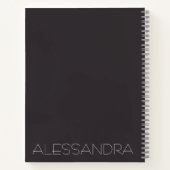 Notitieboek: Verbluffende Mode Model Roze Bow Notitieboek (Achterkant)