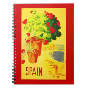 Notitieboek-Vintage Travel-Spanje Notitieboek