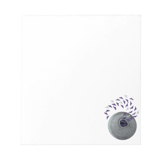 Notitieboek - Vlinders uit een stenen notitie Notitieblok (Voorkant)