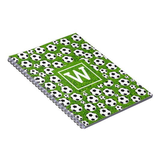 Notitieboek voetbalmonogram (Rechterzijde)