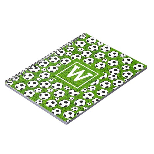 Notitieboek voetbalmonogram (Linkerzijde)