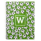 Notitieboek voetbalmonogram (Voorkant)