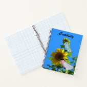 Notitieboek - Vogels op zonnebloem (Binnen)