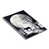 Notitieboek | Volle Maan met Paardensilhouet (Rechterzijde)