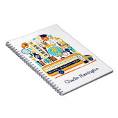 Notitieboek voor aangepaste schoolillustraties (Rechterzijde)