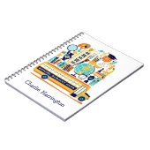 Notitieboek voor aangepaste schoolillustraties (Linkerzijde)