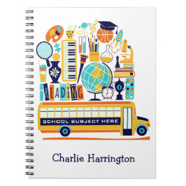 Notitieboek voor aangepaste schoolillustraties