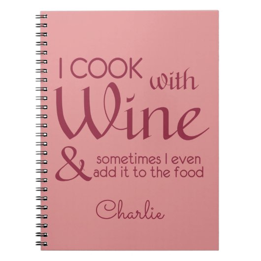 Notitieboek voor aangepaste wijnprijsopgave (Voorkant)