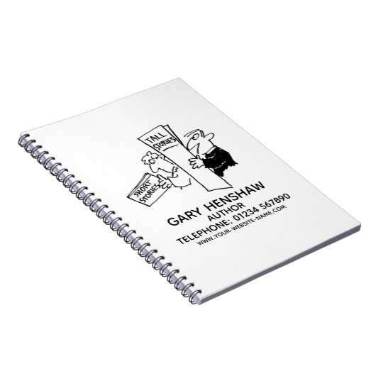 Notitieboek voor auteur of schrijver (Rechterzijde)