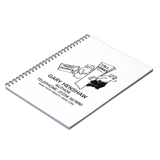 Notitieboek voor auteur of schrijver (Linkerzijde)