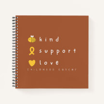 notitieboek voor bewustwording van kanker bij kind
