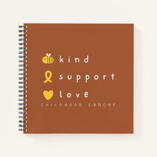 notitieboek voor bewustwording van kanker bij kind