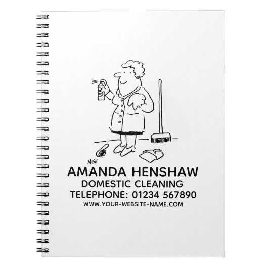 Notitieboek voor binnenlandse schoonmaakacties (Voorkant)