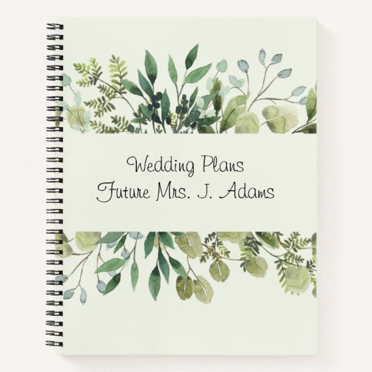 Notitieboek voor bruiloft - Gepersonaliseerd (Voorkant)