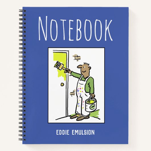 Notitieboek voor decorateurs met naam (Voorkant)